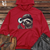 Viking Goods Sleuthful Sloth Detective Midweight Hooded Sweatshirt Red / L