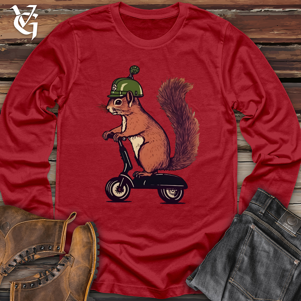 Viking Goods Squirrel Scoot Long Sleeve Red / L