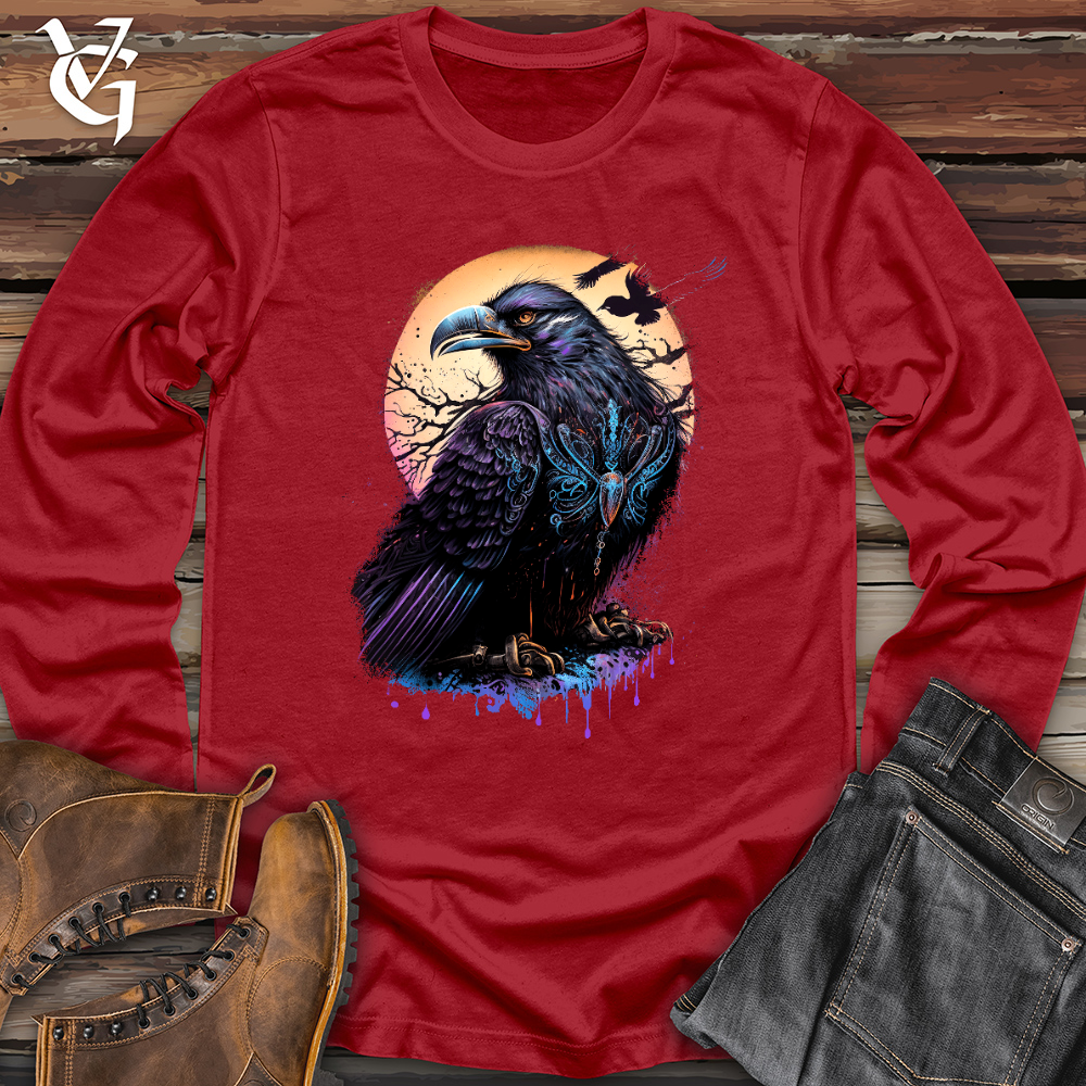 Viking Goods Viking Raven 02 Long Sleeve Red / L