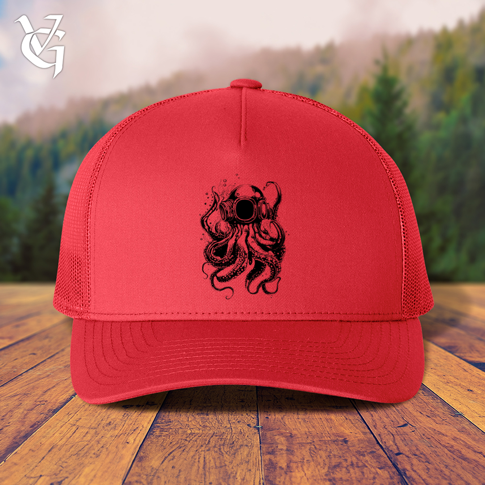 Viking Goods Scuba Octopus Trucker Cap White