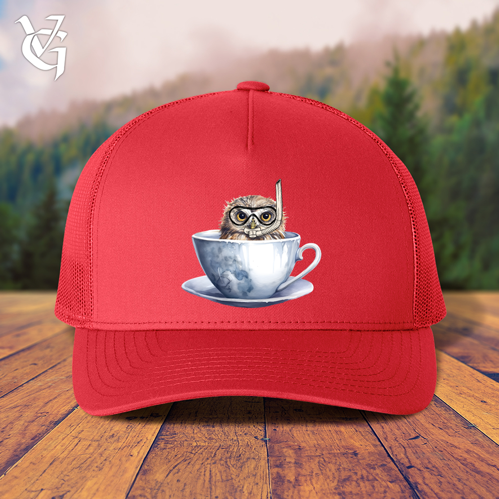 Viking Goods Snorkeling Owl Trucker Cap Black