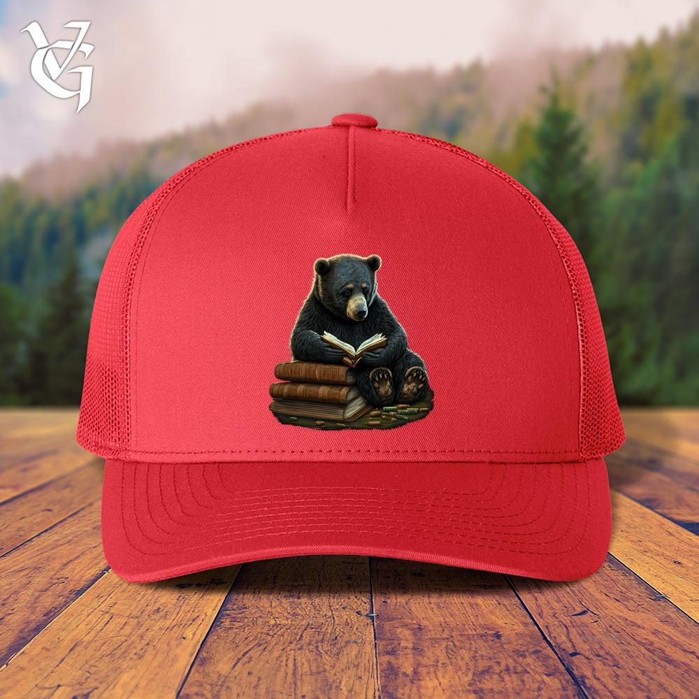 Viking Goods Studious Bear Trucker Cap Red