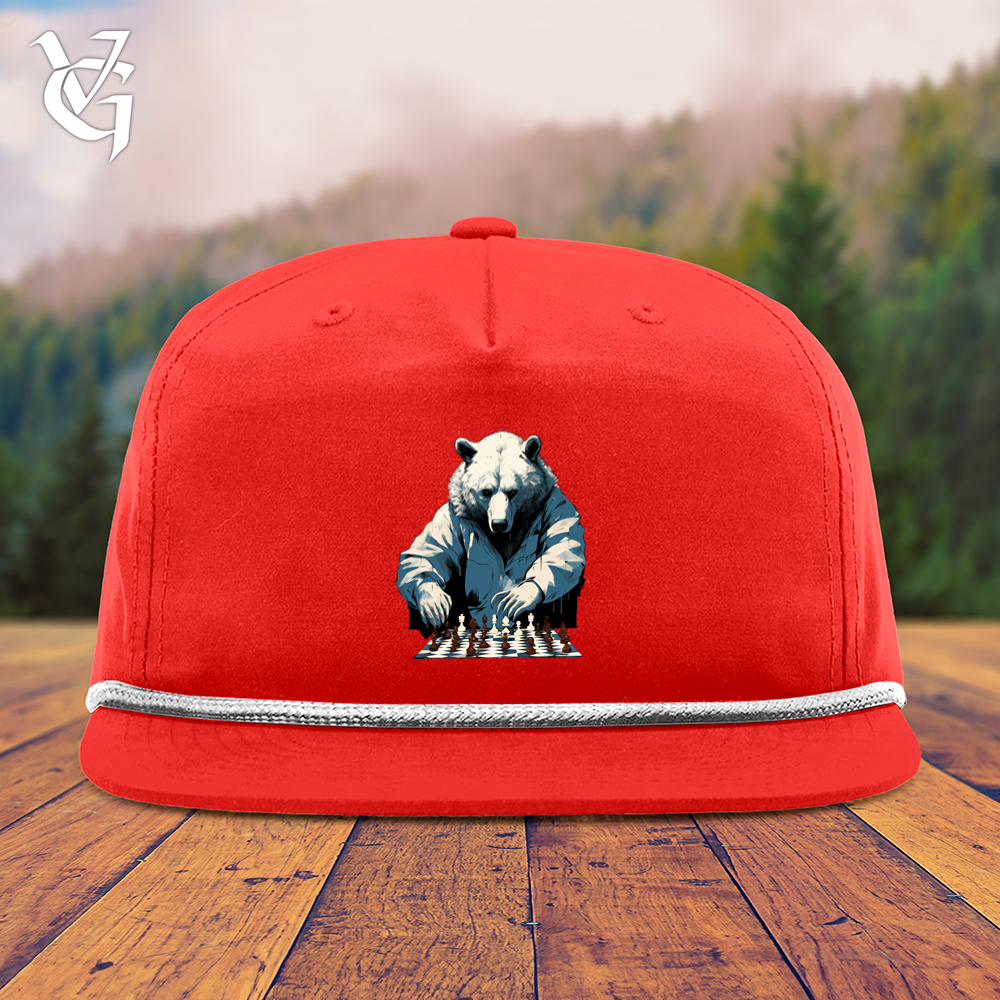 Viking Goods Bear Chess Master Snapback Cap Red/ White