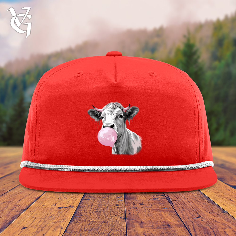 Viking Goods Cow Gum Snapback Cap Red/ White
