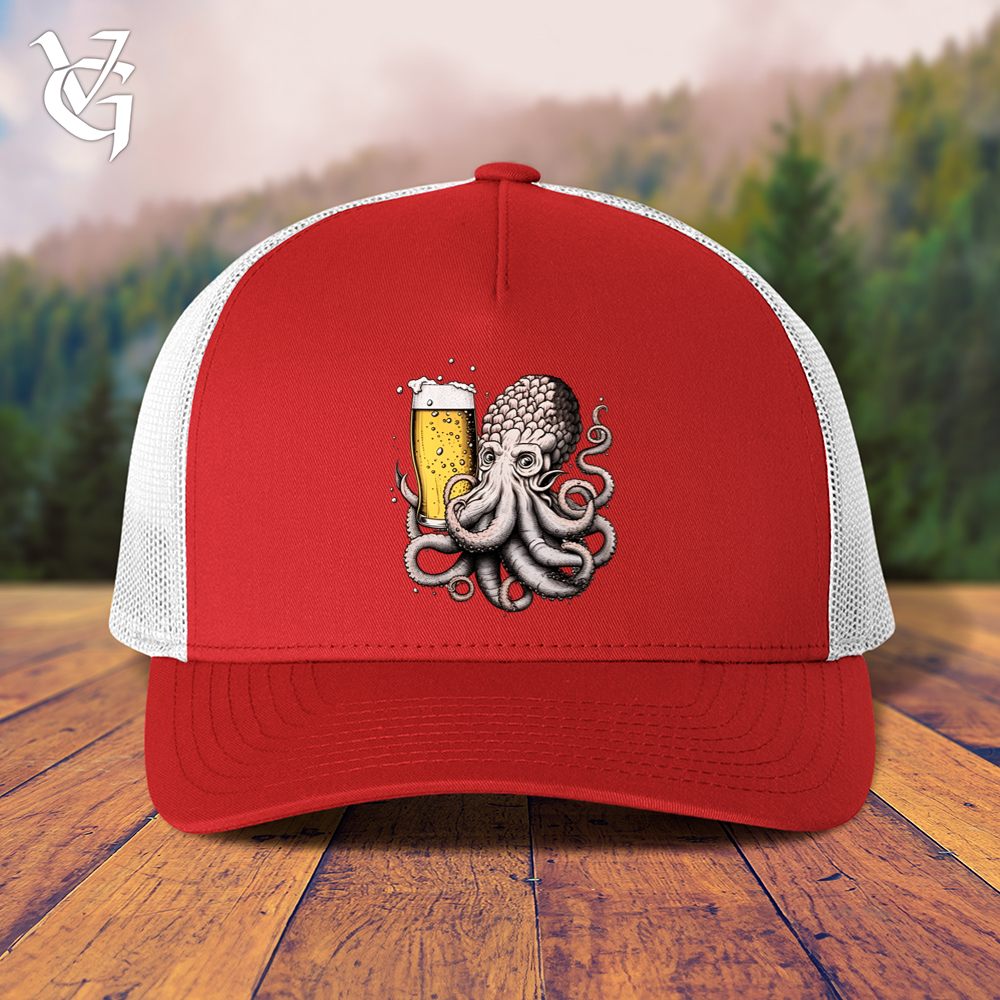 Viking Goods Hoptopus Trucker Cap Red/ White
