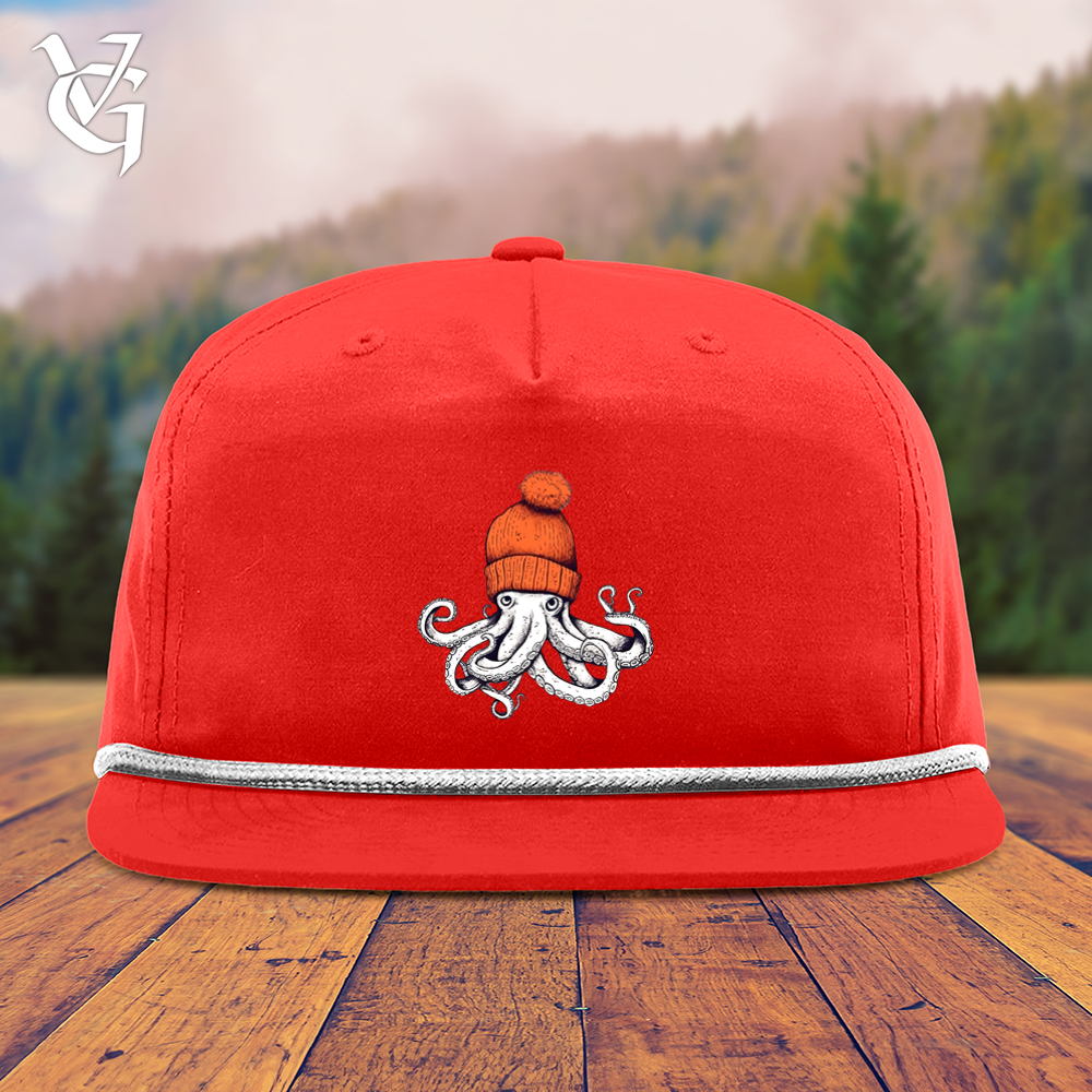 Viking Goods Octopus Orange Beanie Snapback Cap Red/ White