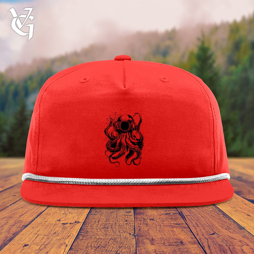 Viking Goods Scuba Octopus Snapback Cap Red/ White