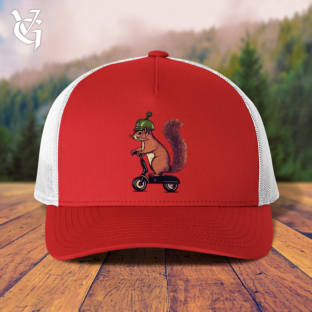 Viking Goods Squirrel Scoot Trucker Cap Red/ White