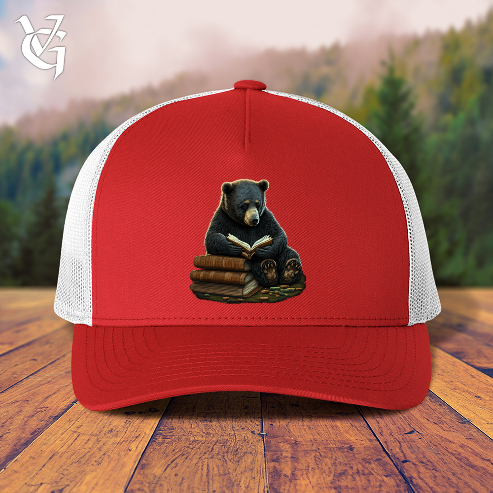 Viking Goods Studious Bear Trucker Cap Red/ White