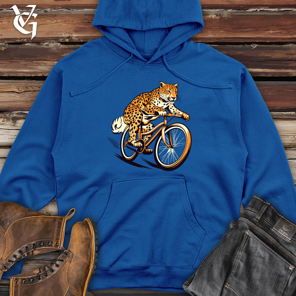 Viking Goods Agile Cheetah Cyclist Midweight Hooded Sweatshirt Royal / L