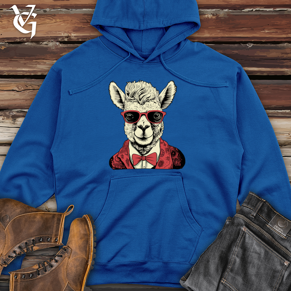 Viking Goods Alpaca High Andes Hipster Appeal Midweight Hooded Sweatshirt Royal / L