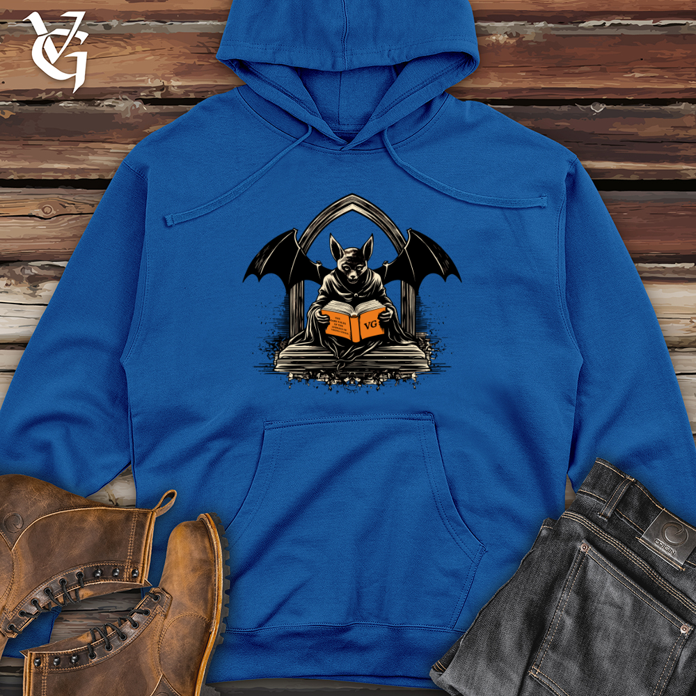 Viking Goods Bat Night Whisper Book Whisper Midweight Hooded Sweatshirt Royal / L