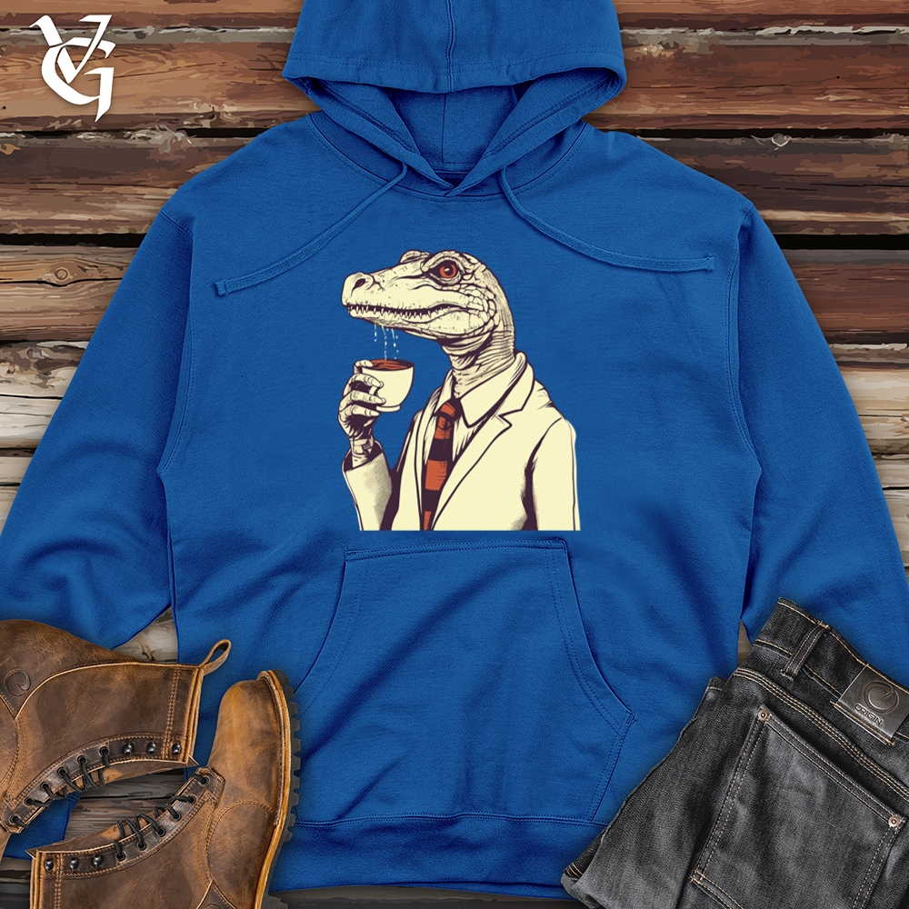 Viking Goods Coffeetime Lizard Tranquility Midweight Hooded Sweatshirt Royal / L