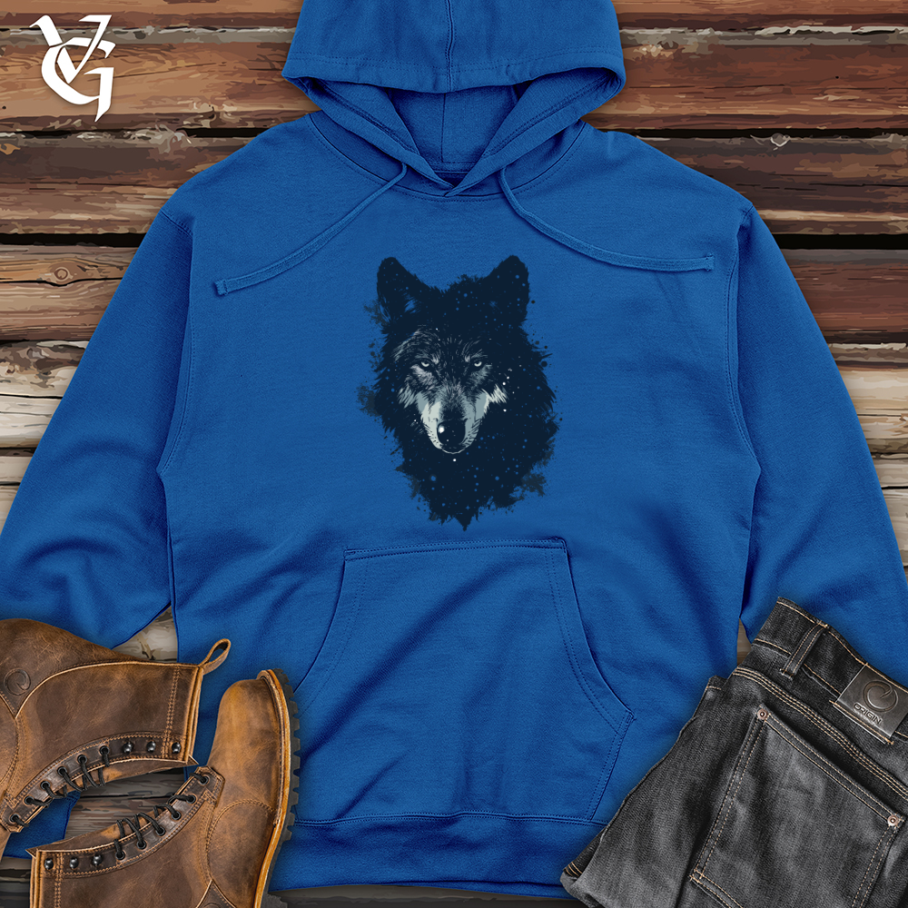 Viking Goods Cosmic Wolf Essence Midweight Hooded Sweatshirt Royal / L