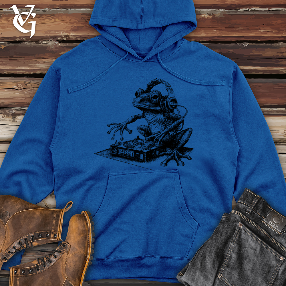 Viking Goods Dj Frog Midweight Hooded Sweatshirt Royal / L