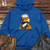 Viking Goods Duck Poised Quack Midweight Hooded Sweatshirt Royal / L