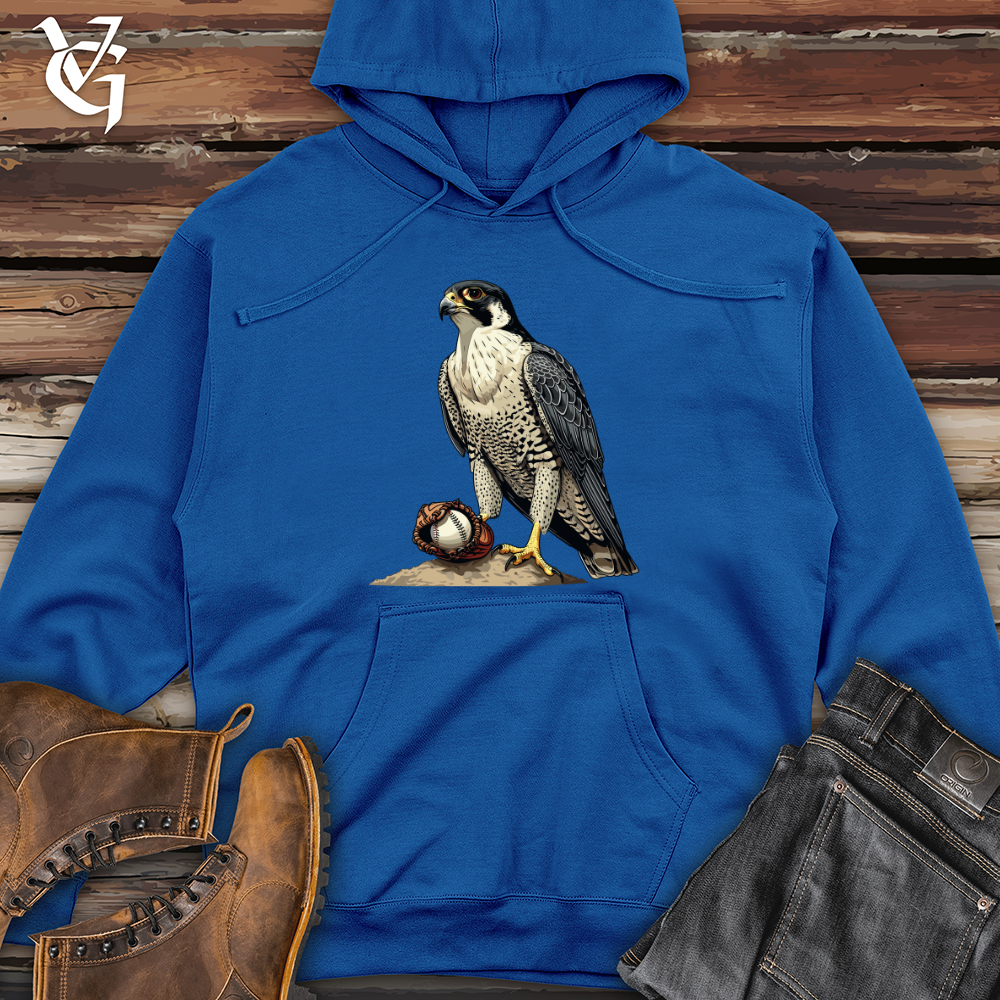 Viking Goods Falcon Baseball Champion Midweight Hooded Sweatshirt Royal / L