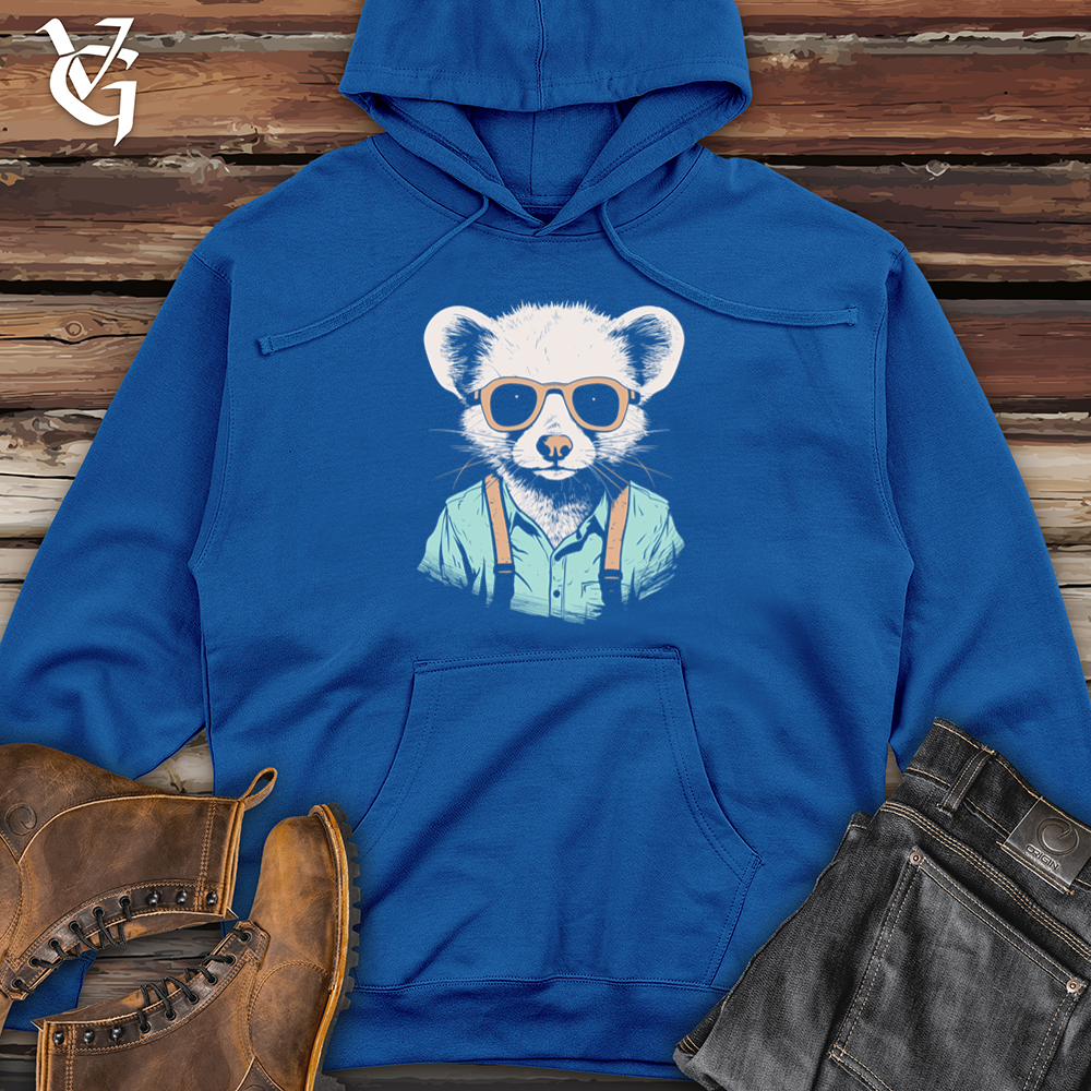 Viking Goods Ferret Fashion Midweight Hooded Sweatshirt Royal / L