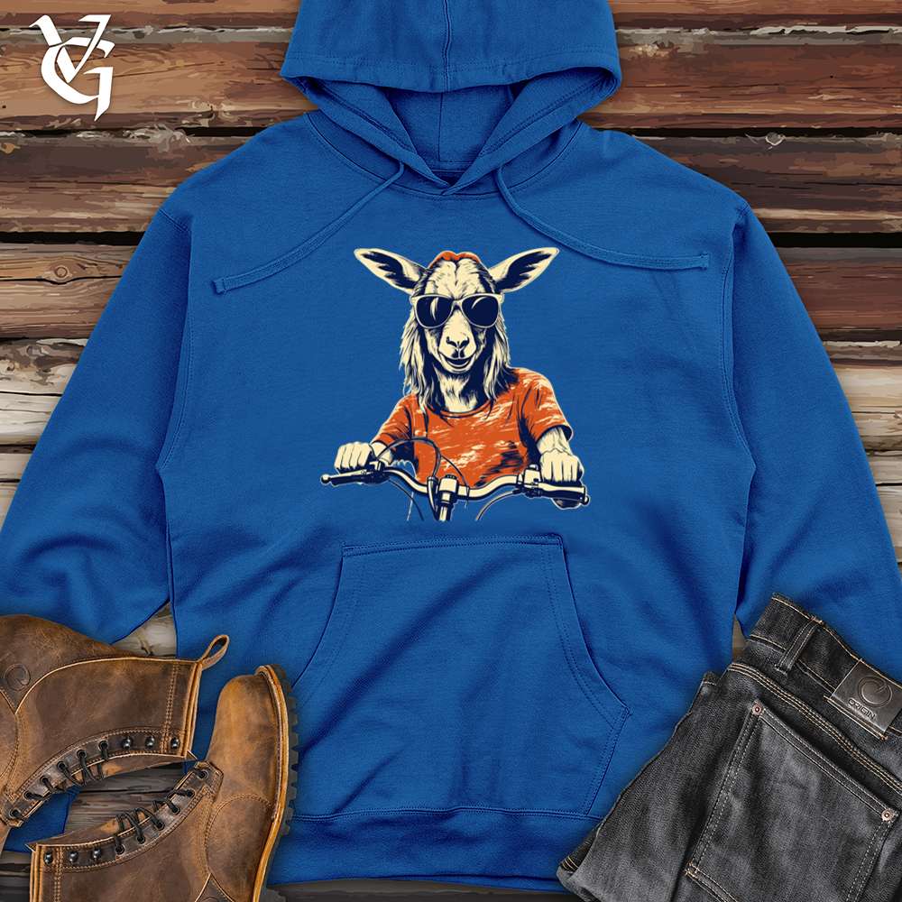 Viking Goods Goat Cycle Quest Midweight Hooded Sweatshirt Royal / L