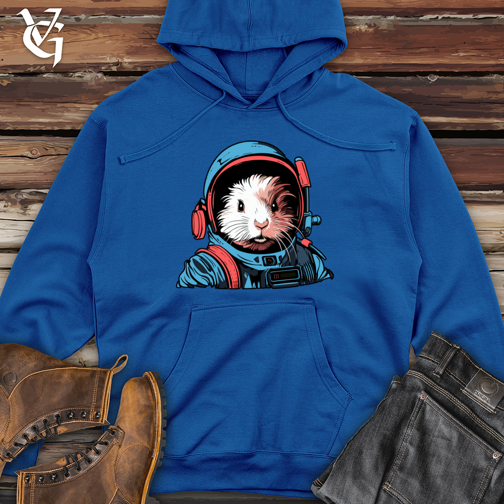 Viking Goods Guinea Pig Astronaut Midweight Hooded Sweatshirt Royal / L