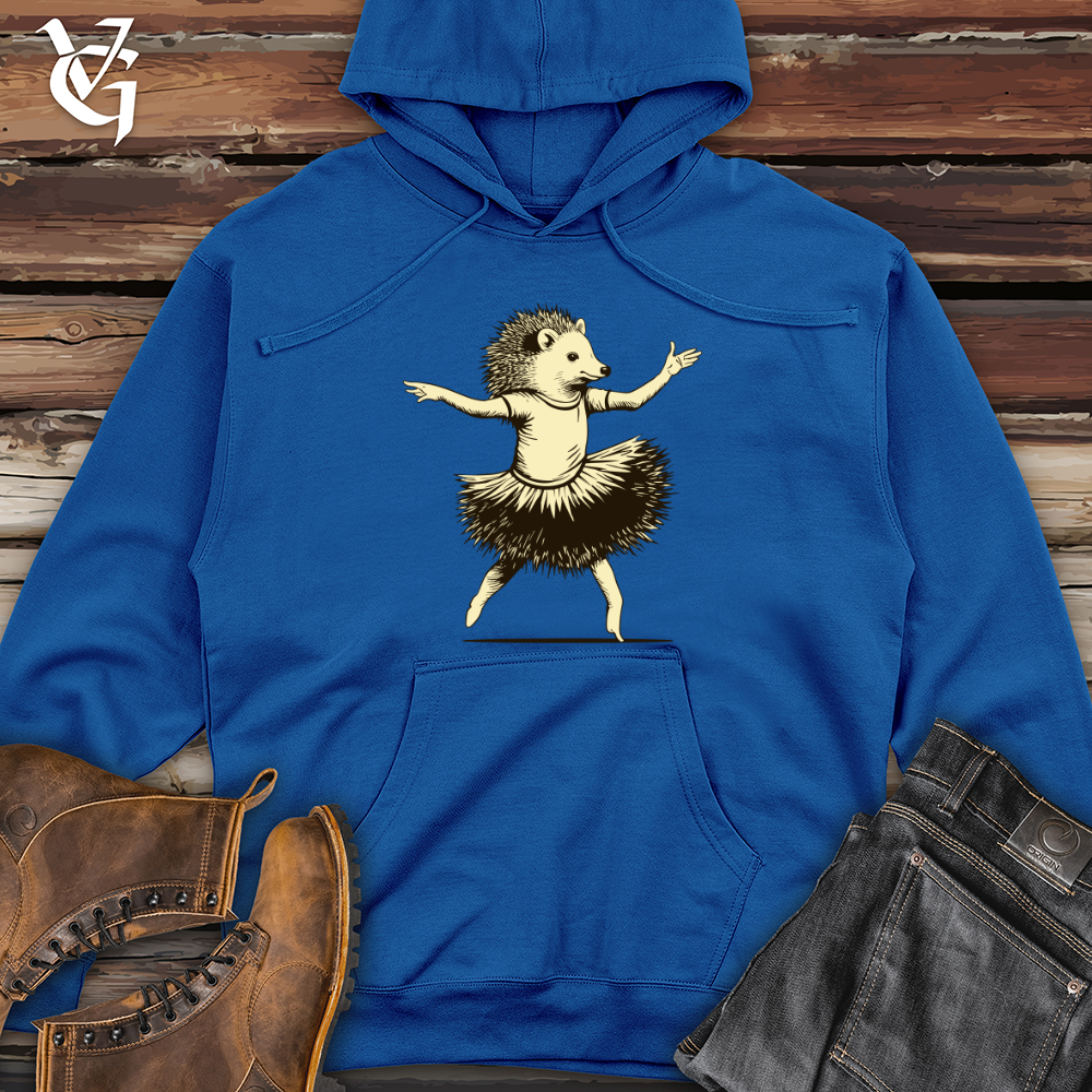 Viking Goods Hedgehog Ballet Spin Midweight Hooded Sweatshirt Royal / L