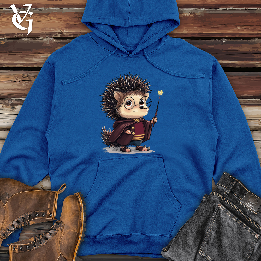 Viking Goods Hedgehog Wizard Charm Midweight Hooded Sweatshirt Royal / L