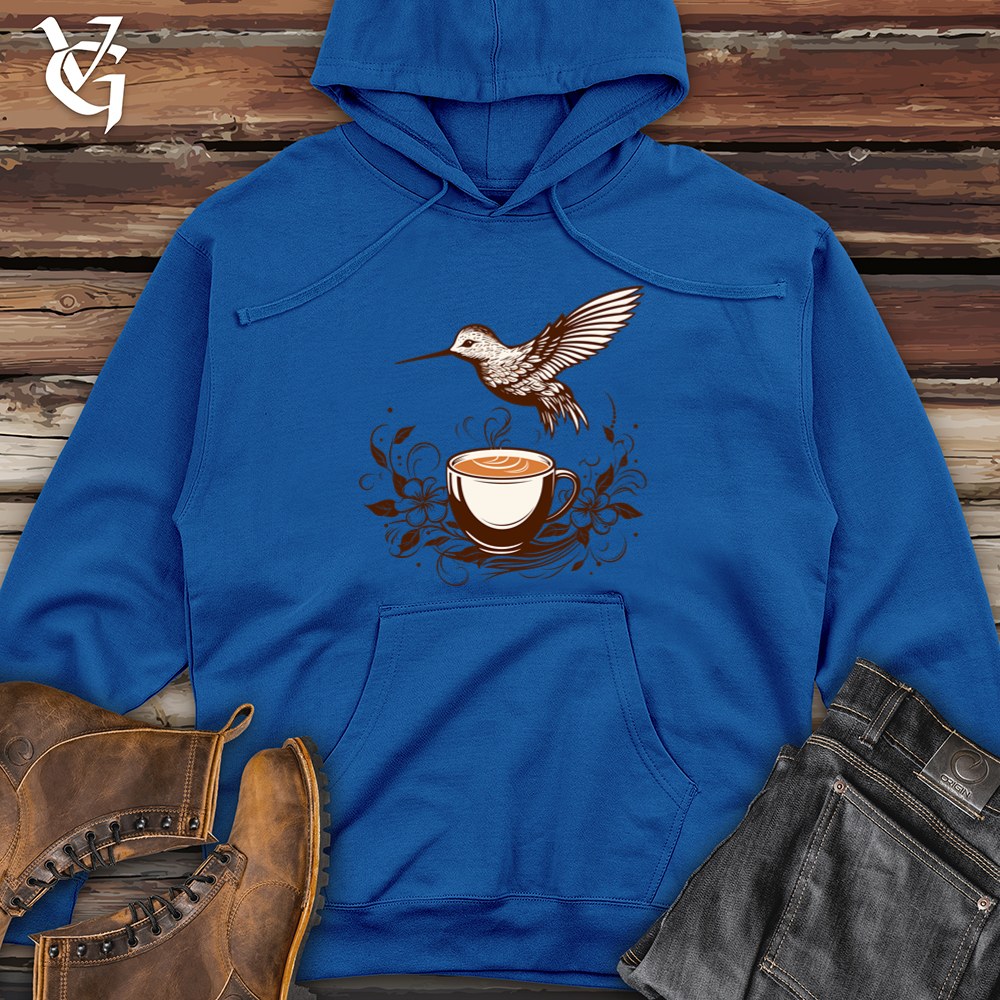 Viking Goods Hummingbird Coffee Crisp Midweight Hooded Sweatshirt Royal / L