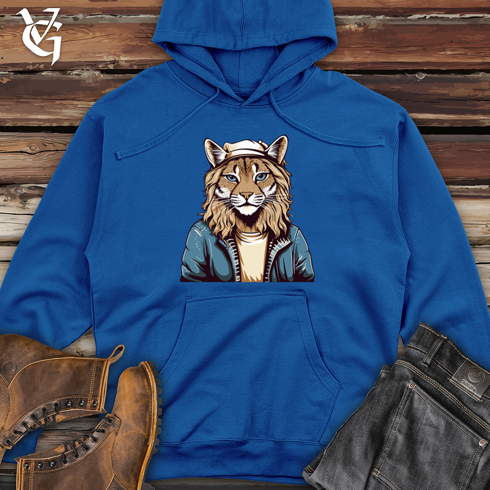Viking Goods Lady Lynx Midweight Hooded Sweatshirt Royal / L