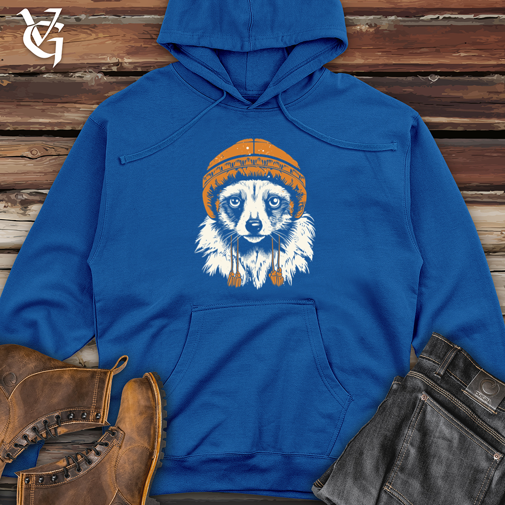 Viking Goods Lemur Jungle Jive Beanie Bliss Midweight Hooded Sweatshirt Royal / L