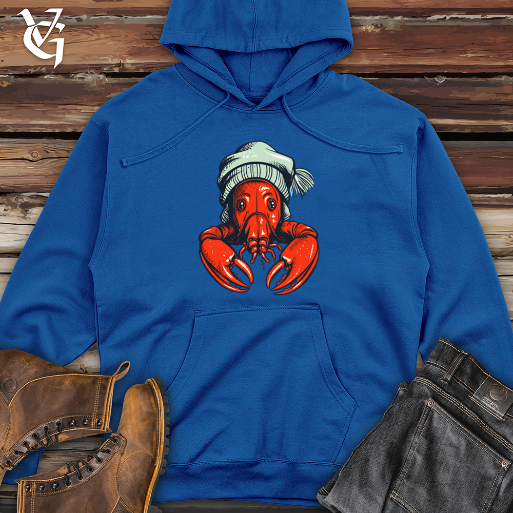 Viking Goods Lobster Deep Sea Beanie Midweight Hooded Sweatshirt Royal / L