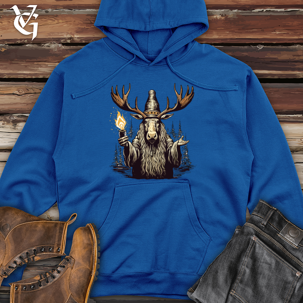 Viking Goods Moose Wizard Enigma Midweight Hooded Sweatshirt Royal / L