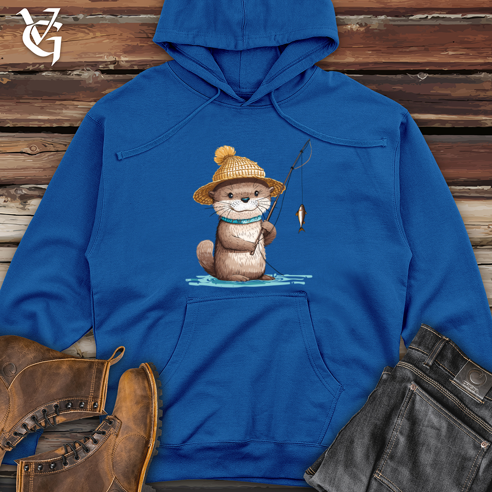 Viking Goods Otter Angler Joy Midweight Hooded Sweatshirt Royal / L