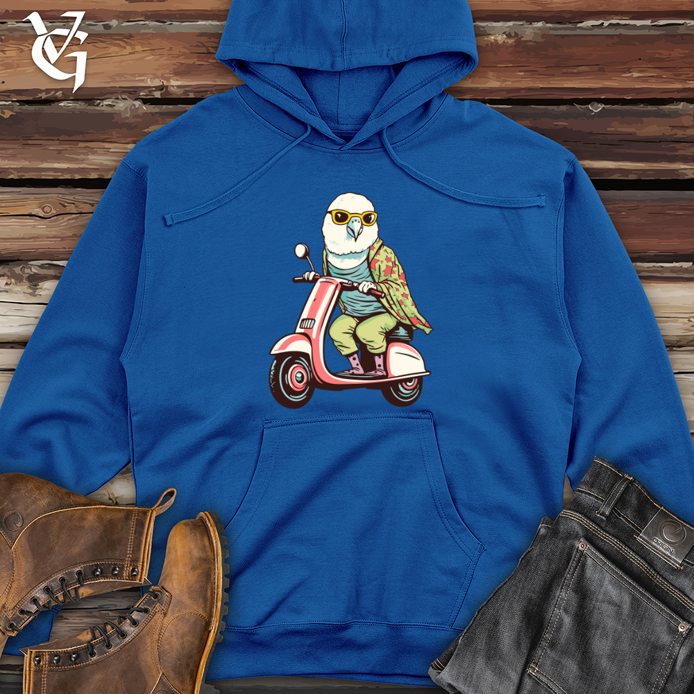 Viking Goods Parakeet Scooter Cruise Midweight Hooded Sweatshirt Royal / L