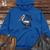 Viking Goods Pelican Satellite Broadcast Midweight Hooded Sweatshirt Royal / L