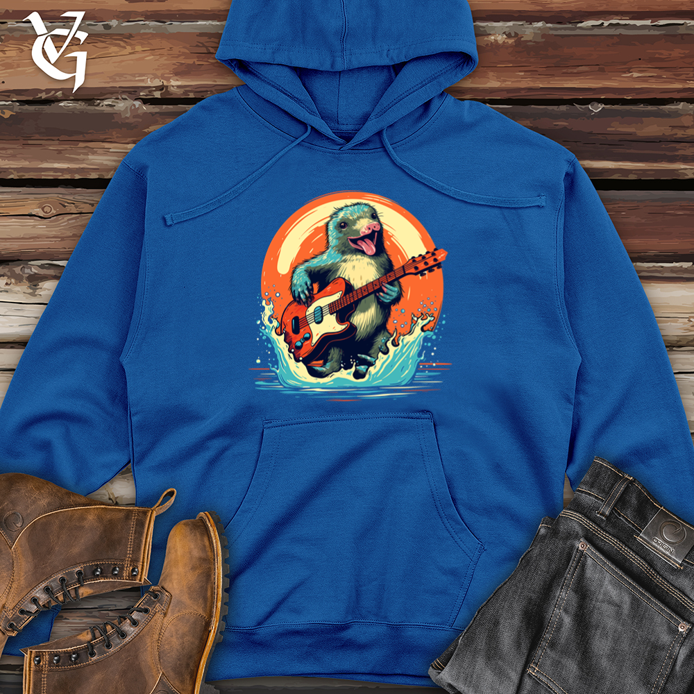 Viking Goods Platypus Aquatic Guitar Midweight Hooded Sweatshirt Royal / L