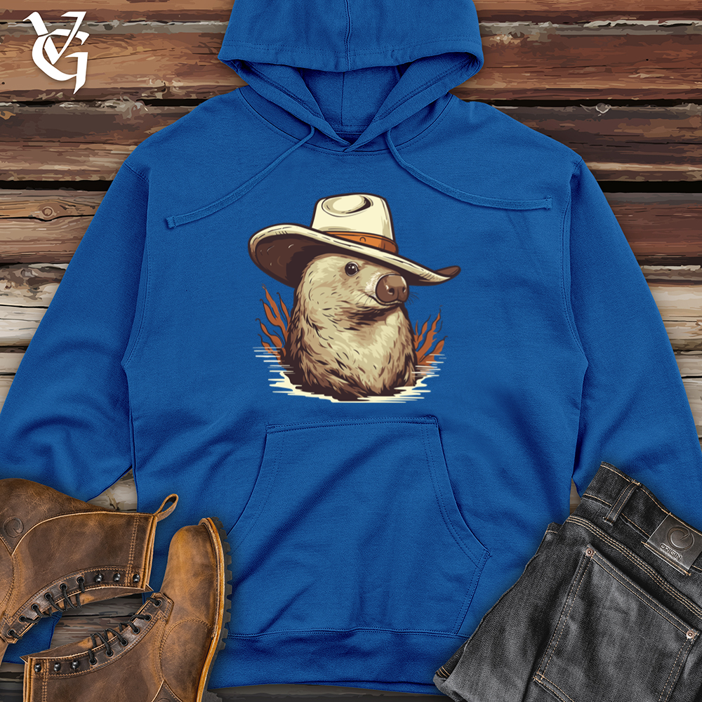 Viking Goods Platypus Cowboy Midweight Hooded Sweatshirt Royal / L