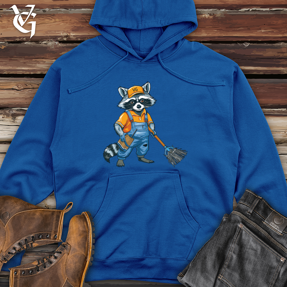 Viking Goods Raccoon Cleanup Crew Midweight Hooded Sweatshirt Royal / L