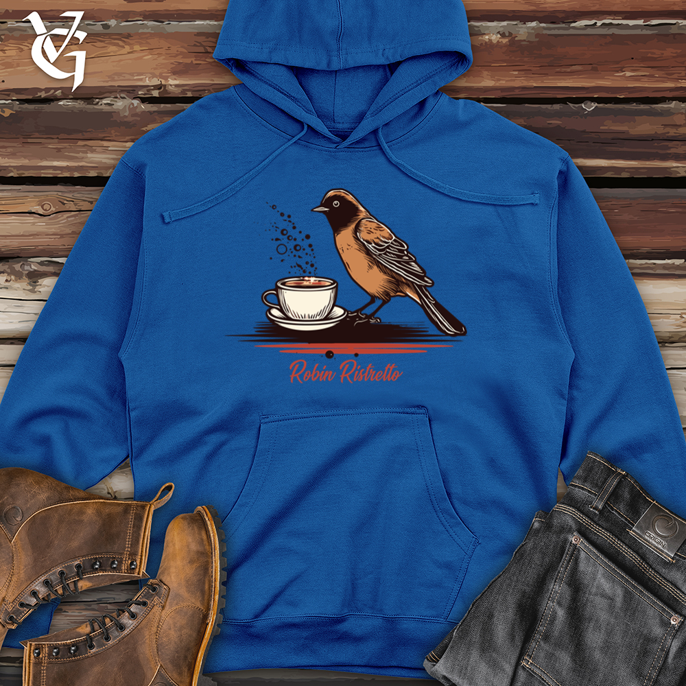 Viking Goods Robin Dawn Chirp Coffee Clutch Midweight Hooded Sweatshirt Royal / L