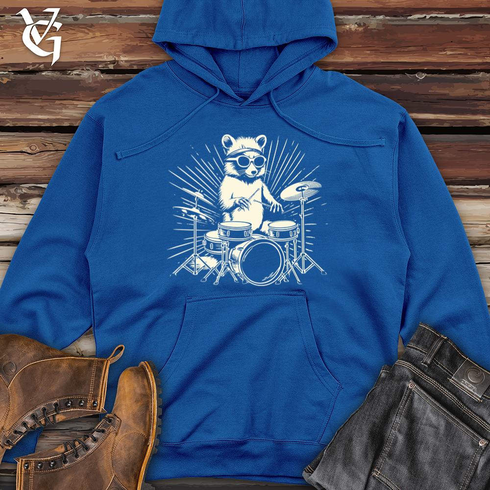 Viking Goods Skunk Drum Beat Midweight Hooded Sweatshirt Royal / L