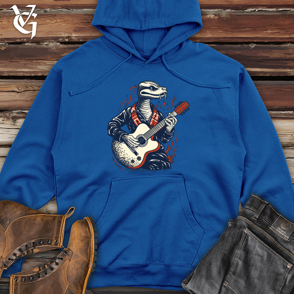 Viking Goods Snake Guitar Groove Midweight Hooded Sweatshirt Royal / L