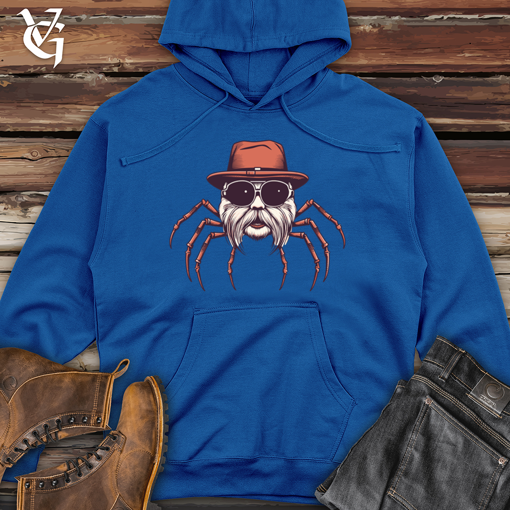 Viking Goods Spider Silken Web Hipster Threads Midweight Hooded Sweatshirt Royal / L