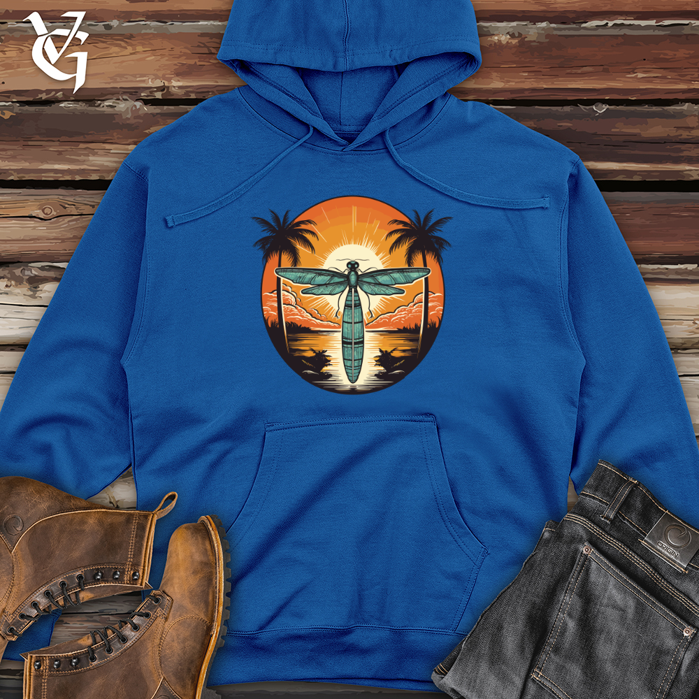 Viking Goods Surfing Dragonfly Rider Midweight Hooded Sweatshirt Royal / L