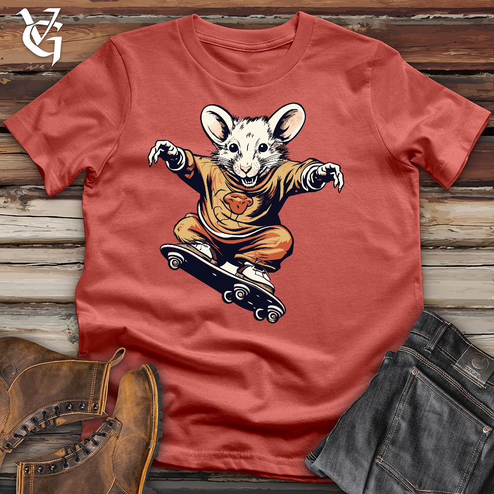 Viking Goods A Mouse Skating Cotton Tee Rust / L