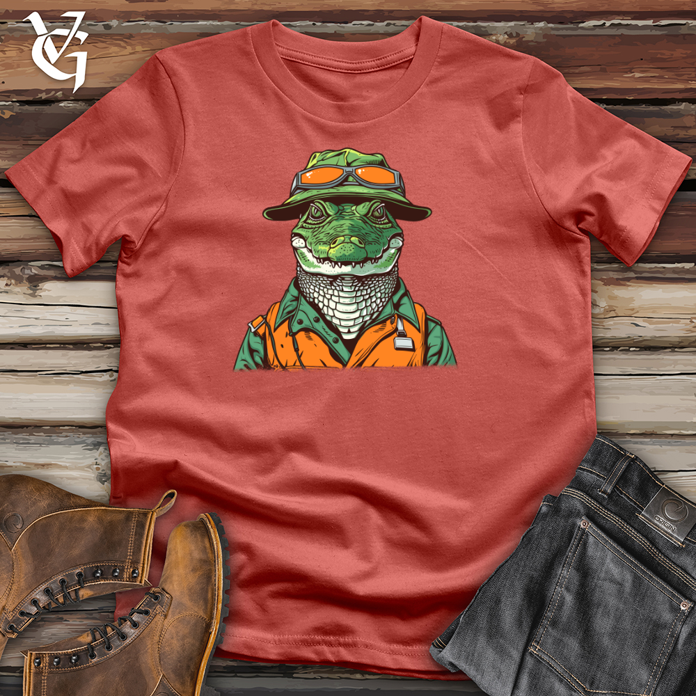 Viking Goods Alligator Adventure Guide Cotton Tee Rust / L