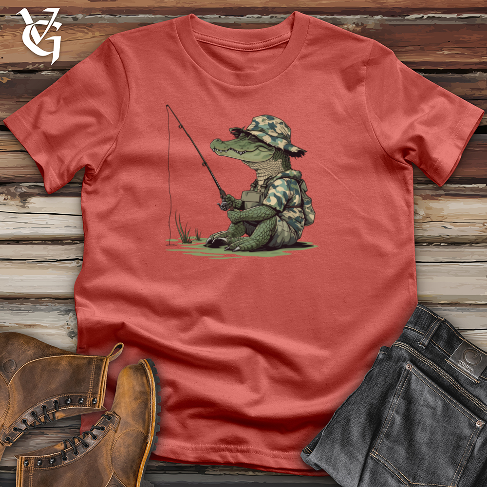 Viking Goods Alligator Angler Adventure Cotton Tee Rust / L