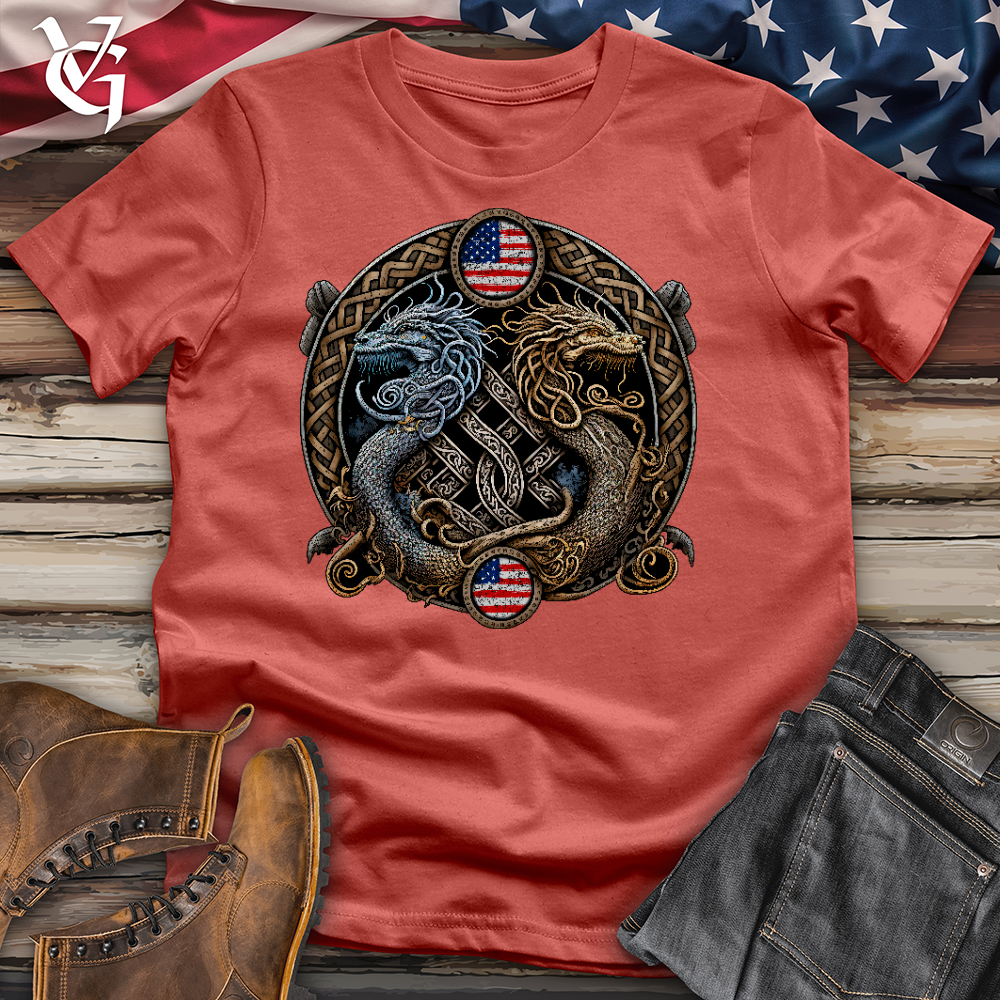 Viking Goods American Dragons Cotton Tee Rust / L