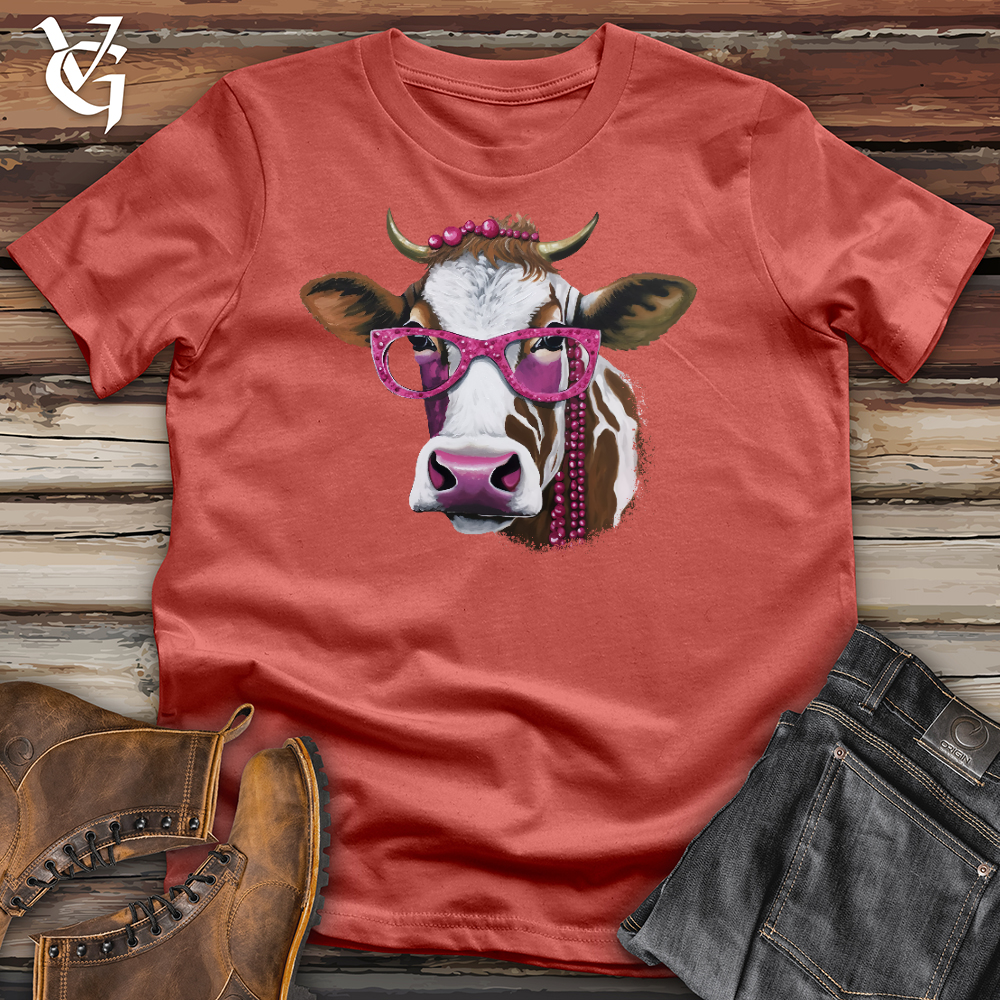 Viking Goods Auntie Cow Cotton Tee Rust / L