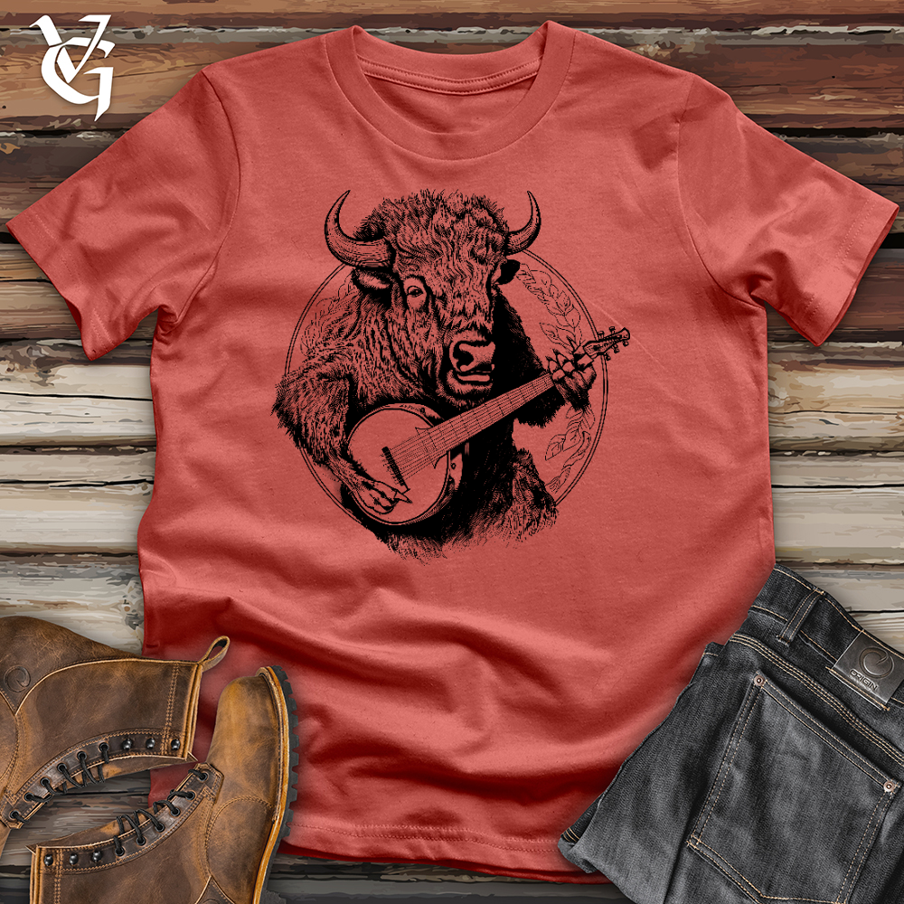 Viking Goods Banjo Bison Cotton Tee Rust / L