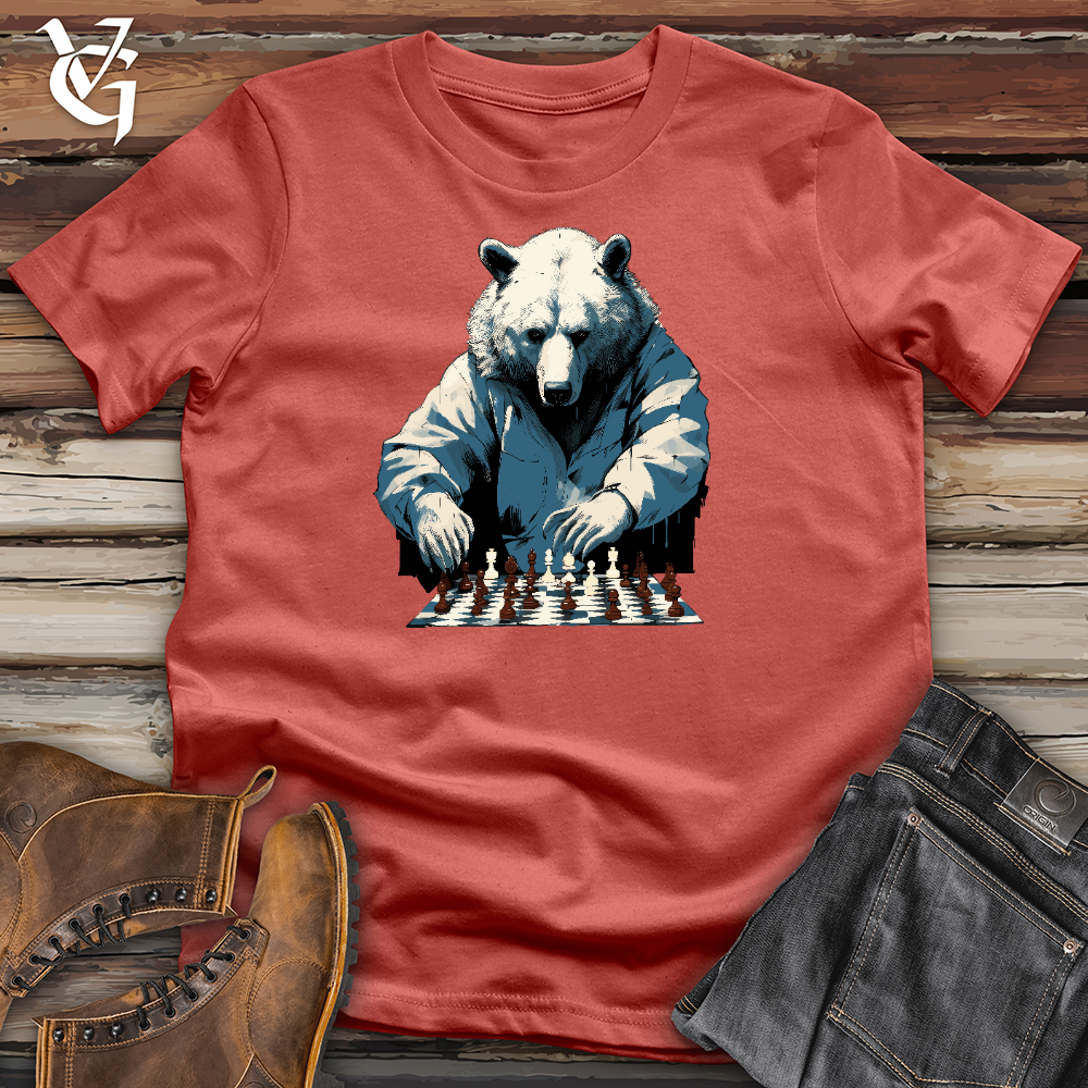 Viking Goods Bear Chess Master Cotton Tee Rust / L