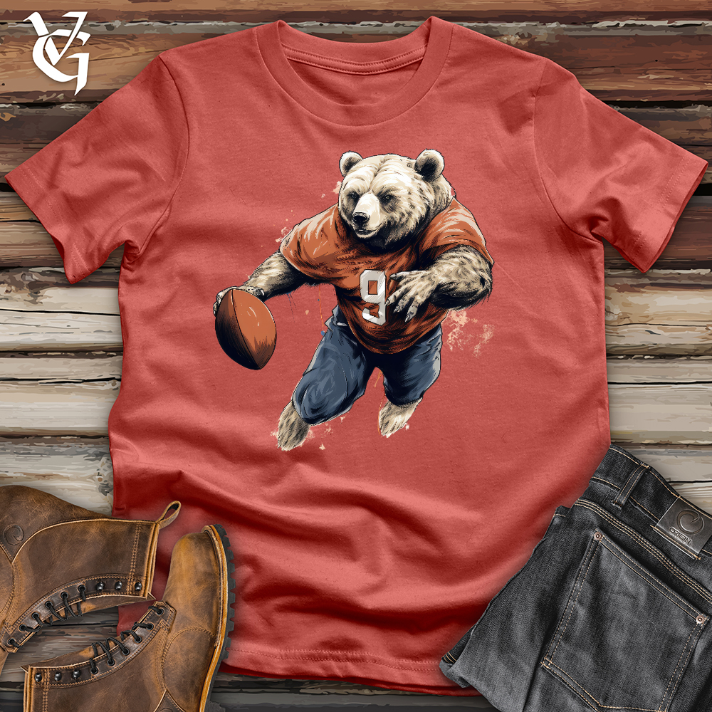 Viking Goods Bear Quarterback Cotton Tee Rust / L